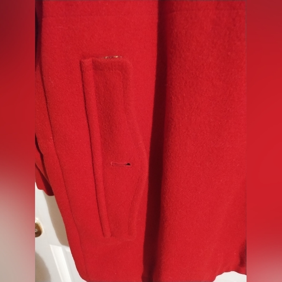 Lauren Ralph Lauren Women's S Full Zip Red Wool Jacket Plaid Lining - Picture 3 of 9